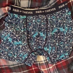 Pair of Thieves Blue Geometric Men's Boxer Briefs